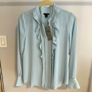 NWT Ann Taylor blouse with ruffle details